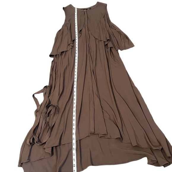 New H by Halston Women's Short Sleeve Brown Dress, Size 26W - Picture 11 of 14